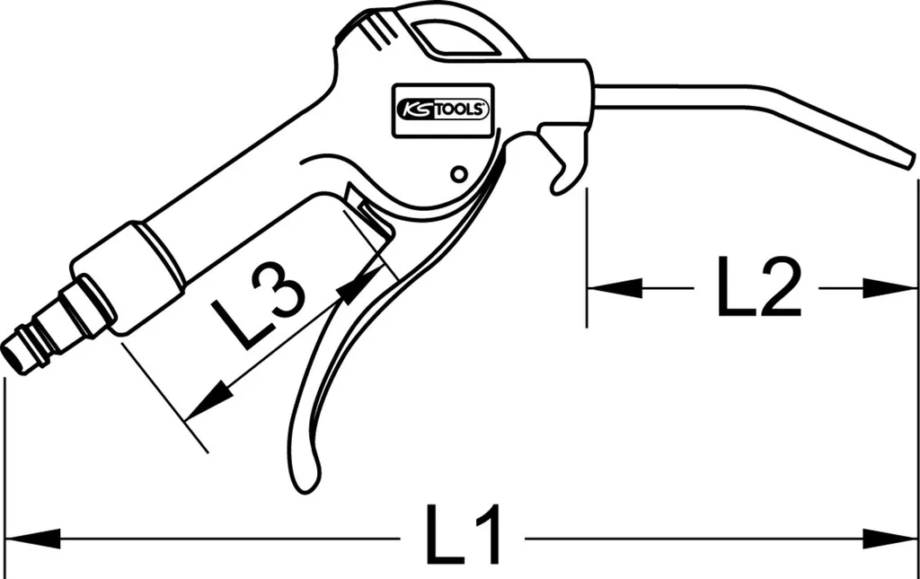 Soufflette pneumatique universelle robuste avec canne longue 510 mm - 6