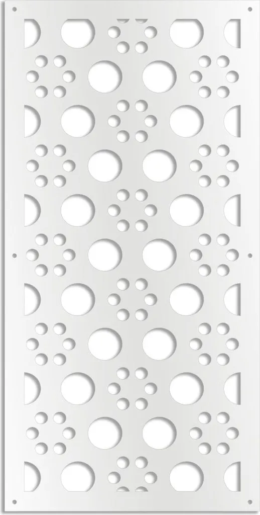 Pannello POINTS Traforato 73x148 cm | PVC Bianco per Bricolage