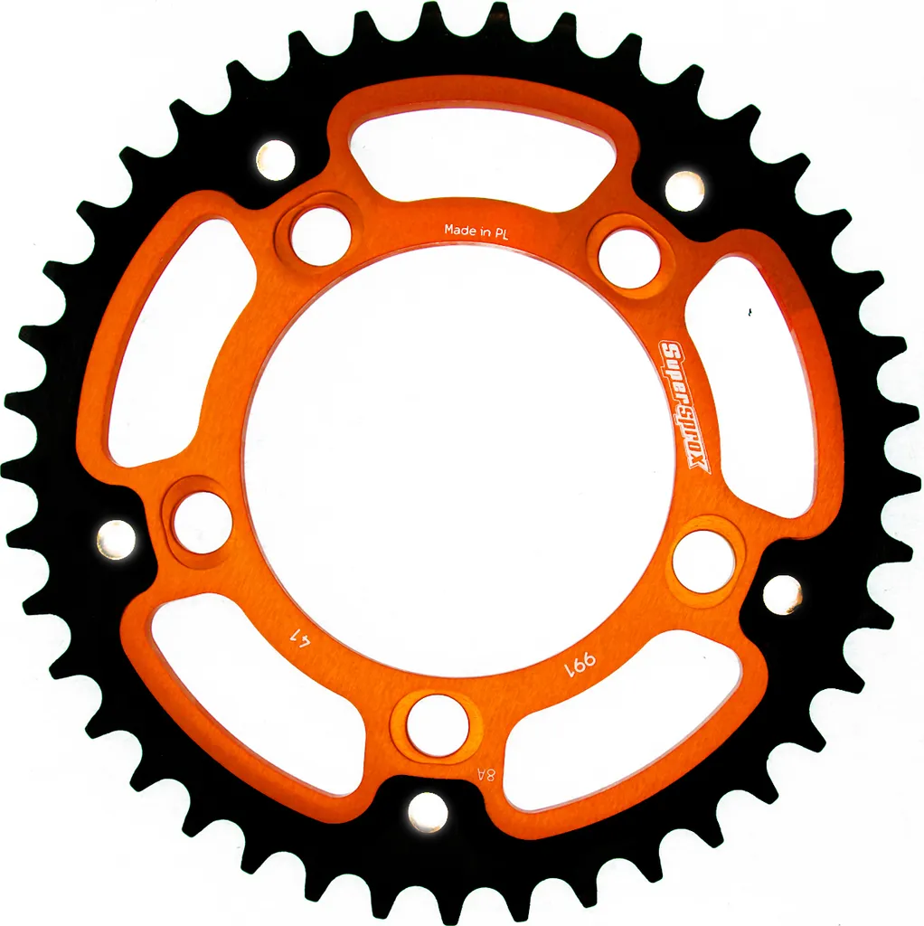 Couronne Supersprox Stealth 525 41 dents orange pour kit chaîne moto
