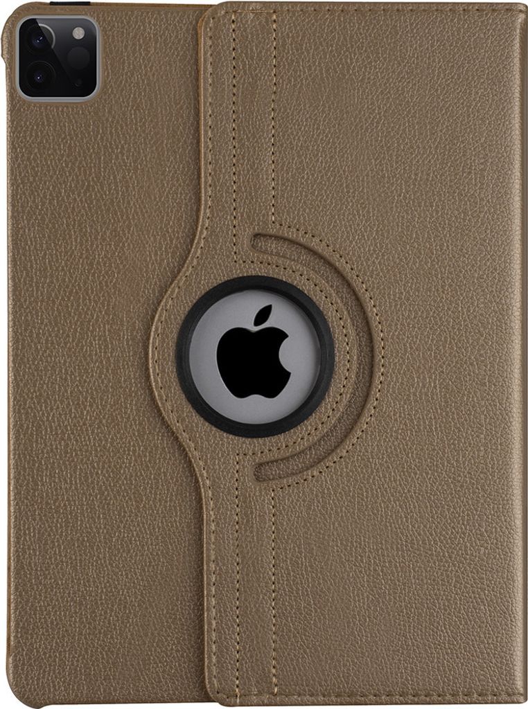 Apple iPad Pro 12.9 (2021) Book Case Tablet - Gold - 360 Degree Rotatable