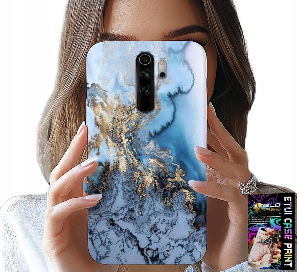 Custodia Protettiva Marmo per Xiaomi Note 8 Pro - Vetro Temperato 9H