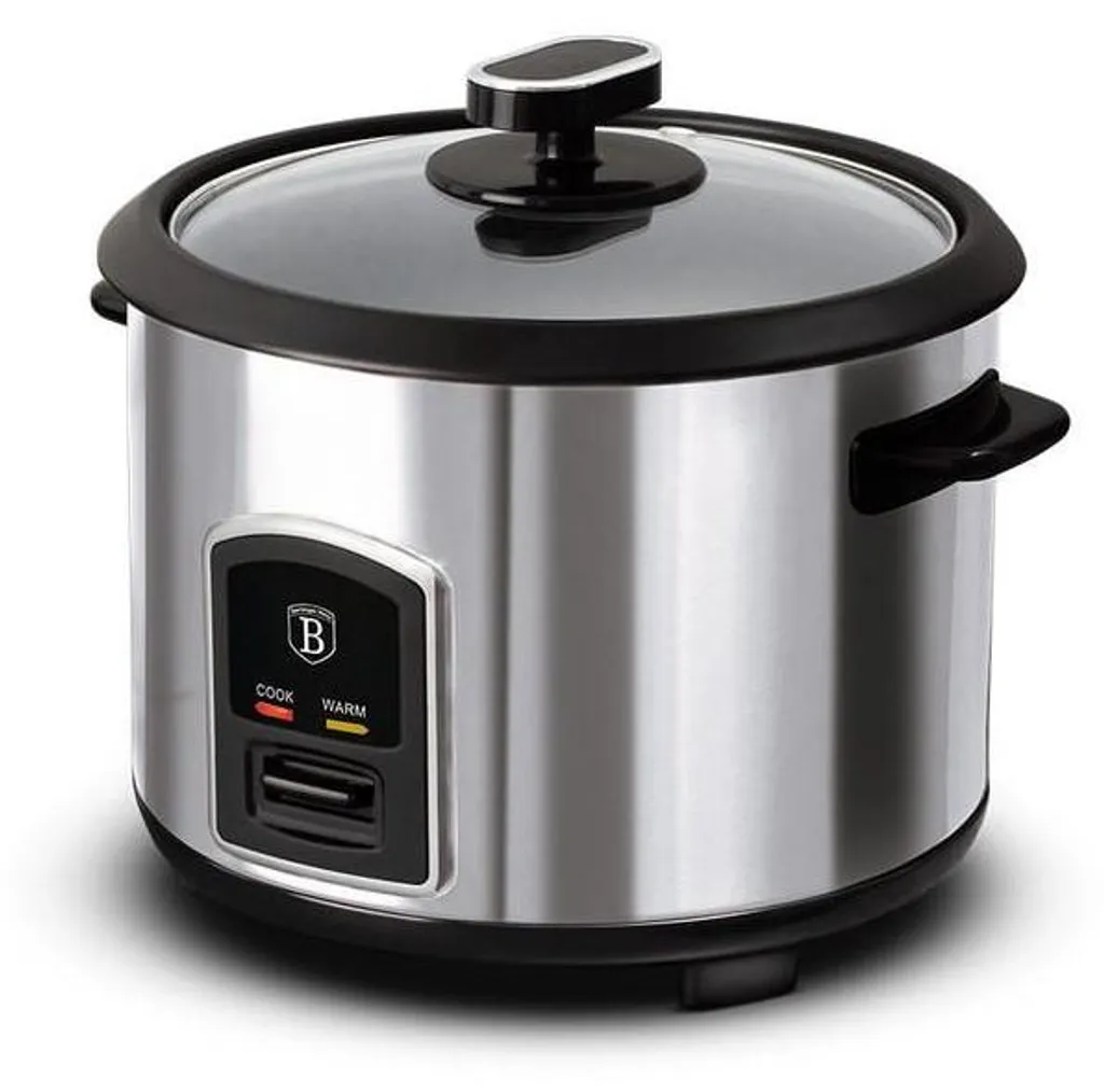 Cuiseur à riz BerlingerHaus BH-9273 - Cuiseur électrique 1,8L noir argent