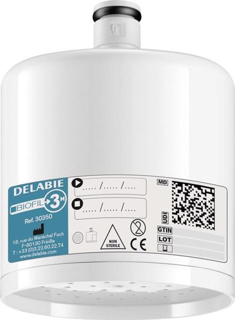 Delabie Filter für Waschtisch BIOFIL 3M non-steril, Brausestrahl (10 Stück)