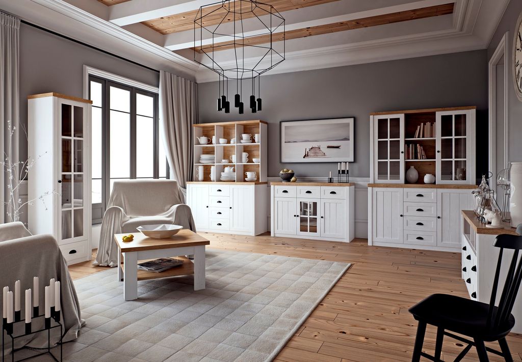 Gala-Möbel Sideboard Prowansja Anderson 2 Türen 4 Produktbild 2