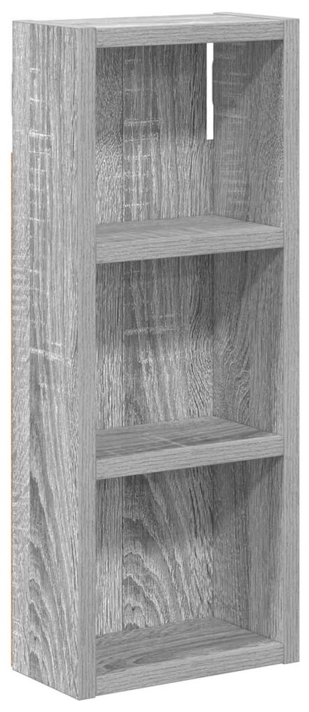 Badezimmer-Wandschrank mit Regal Graues Sonoma 20 x 10 x 50 cm