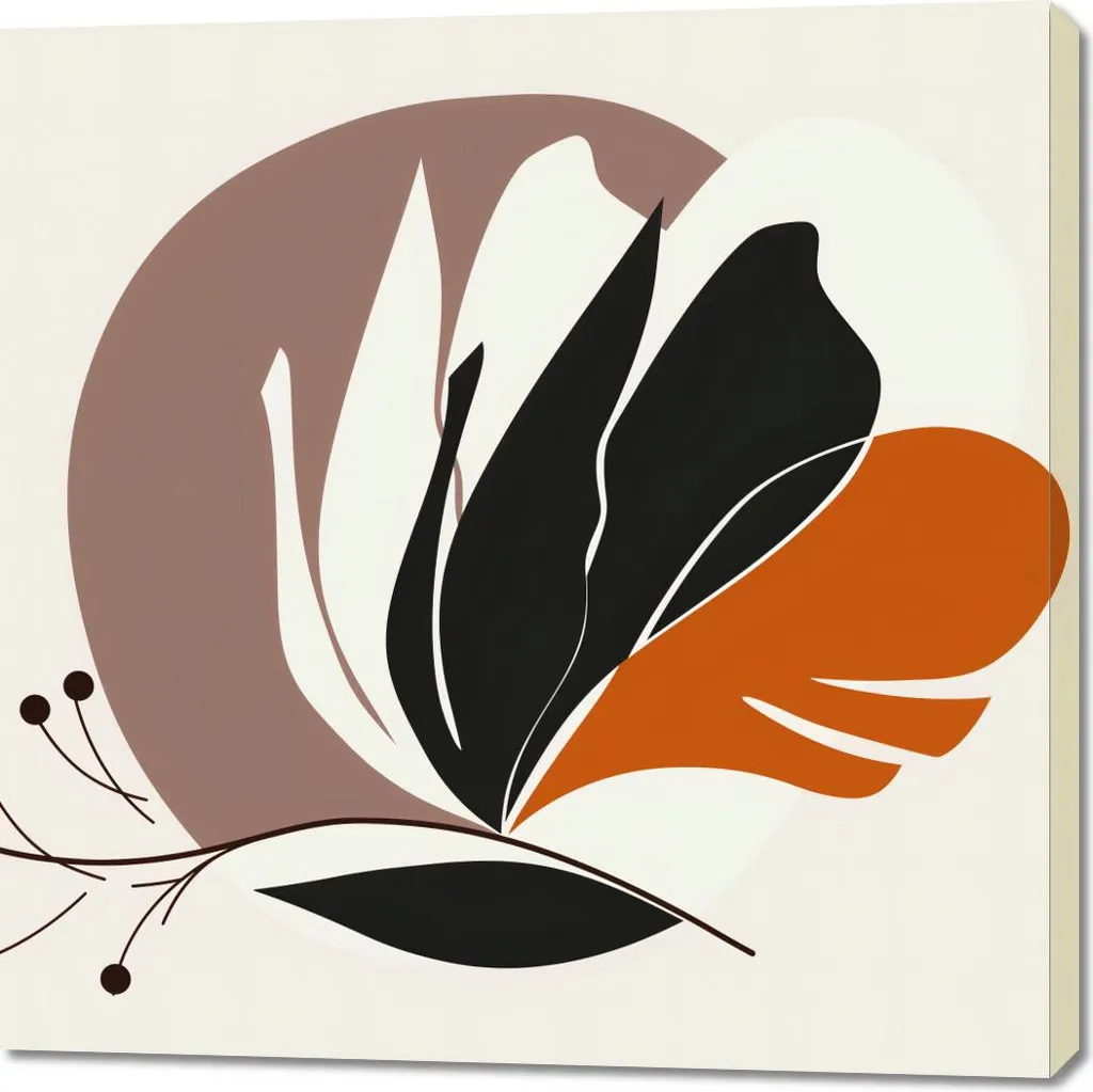 Quadro 100x100 cm Eleganza vegetale