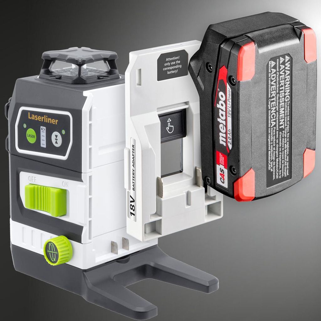 Laserliner Kreuzlinien-Laser Multi-18V-Serie + PowerAdapter Immagine del prodotto 