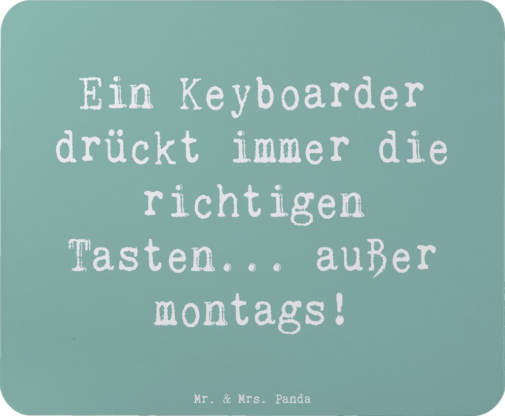 Mr. & Mrs. Panda Mauspad Spruch Keyboarder Fehler - Meeresbrise - Geschenk, Sequenzer, laptop, Humor, Mouse Pad, Klaviere, Musiker, mousematte, Mou...