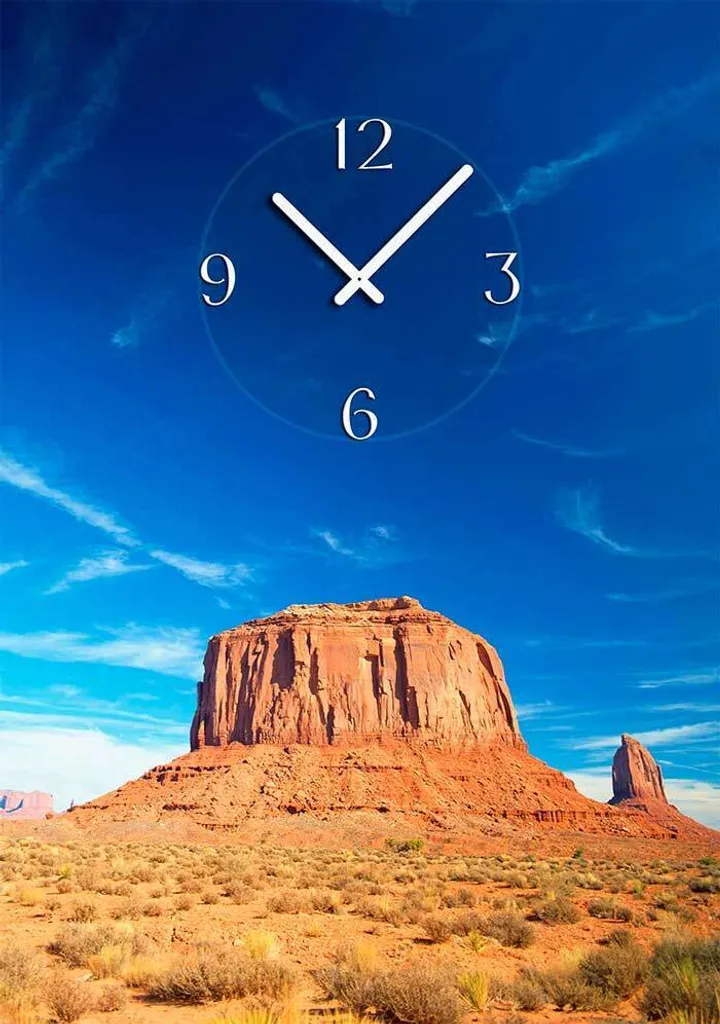 Horloge murale design 6000 Dixtime 35x50cm pour salon moderne