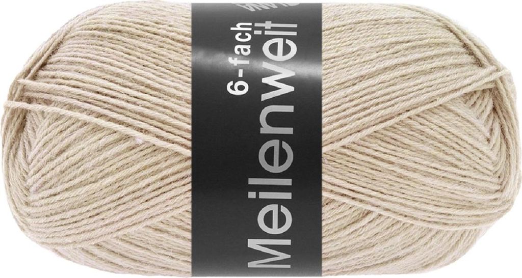 Lana Grossa - Meilenweit 6-fach 150g Unito 9678 hellbeige Produktbild 