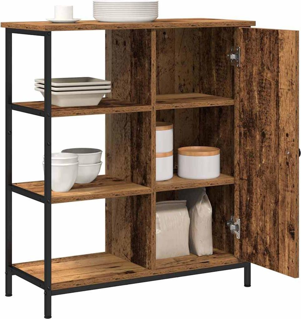 "Winterschlussverkauf "Sideboard - praktischem Design - Wohnzimmerschrank - Kommde für Flur - Altholz 70x30x80 cm NeuMöbel 5305335