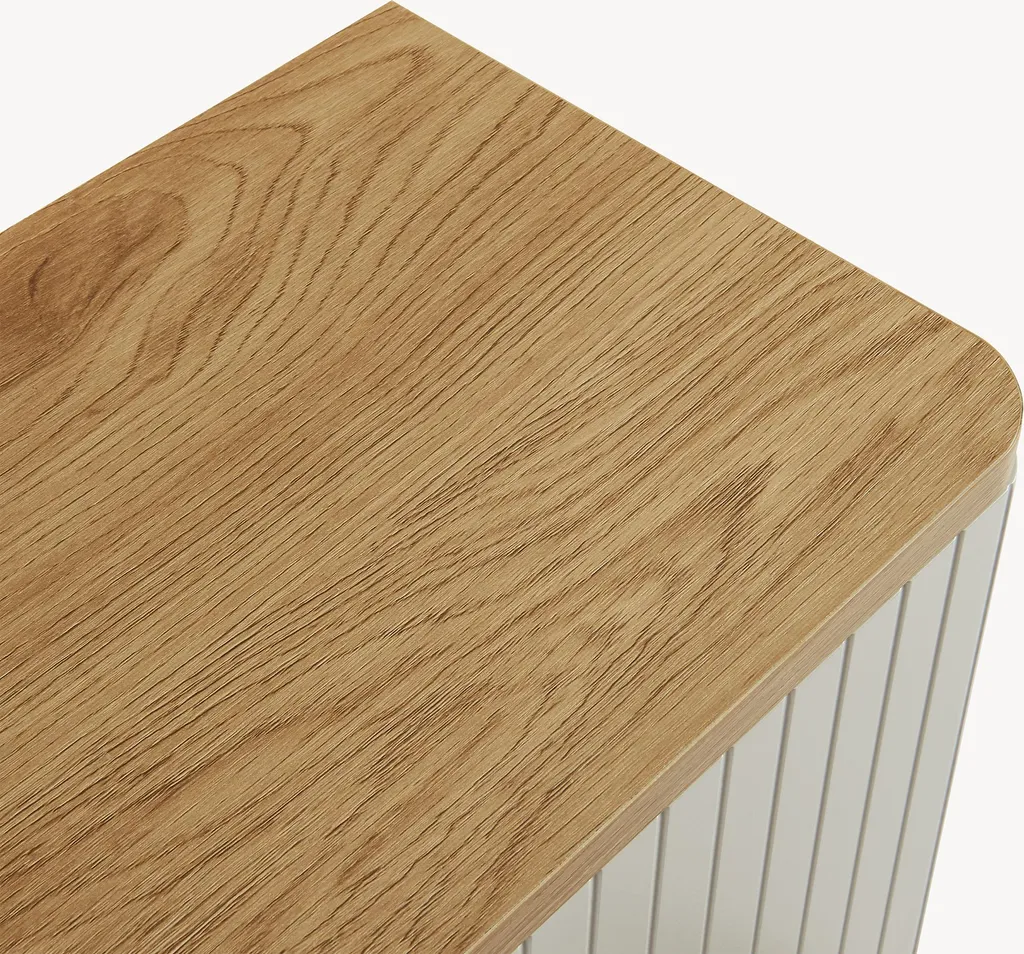 Armoire murale pour petits espaces 50cm chêne sable : rangement fermé - 9