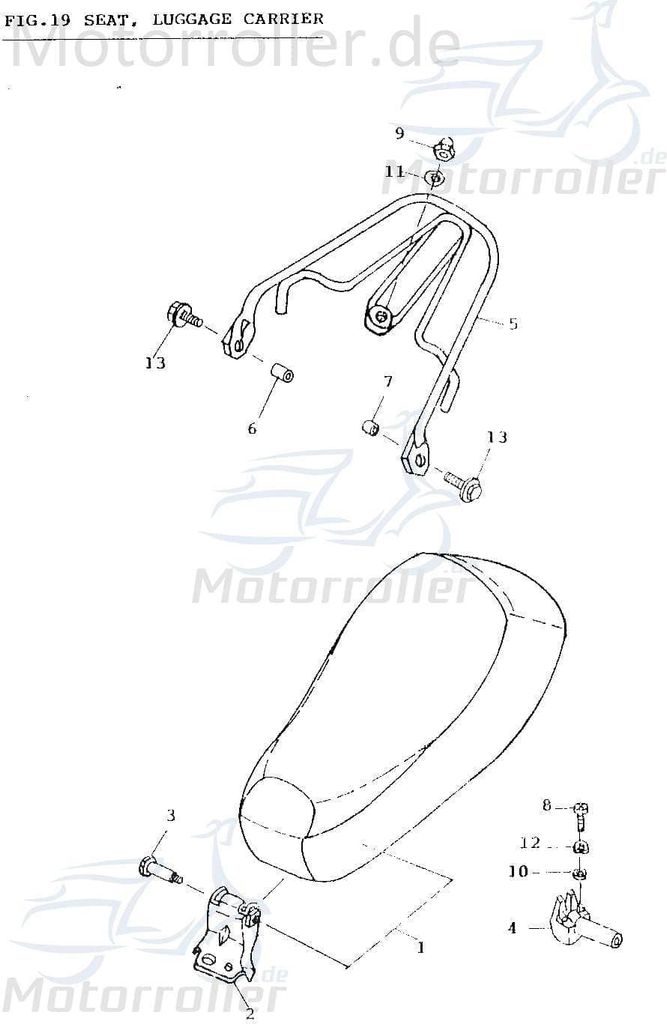 Adly Hutmutter JET 50 Sechskantmutter Hut-Mutter 50ccm 2Takt Motorroller.de Sechskant-Mutter Abschlussmutter Abschluss-Mutter Minarelli liegend