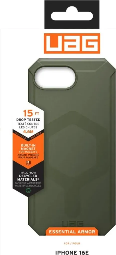 Évitez la Casse d'Écran avec la Coque UAG Essential Armor Olive Ultra-Robuste - 12