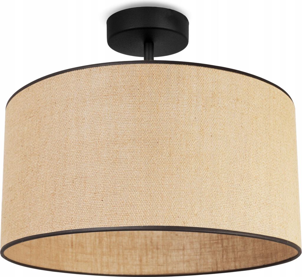 Deckenleuchte Jute Lampenschirm 40Cm Produktbild 
