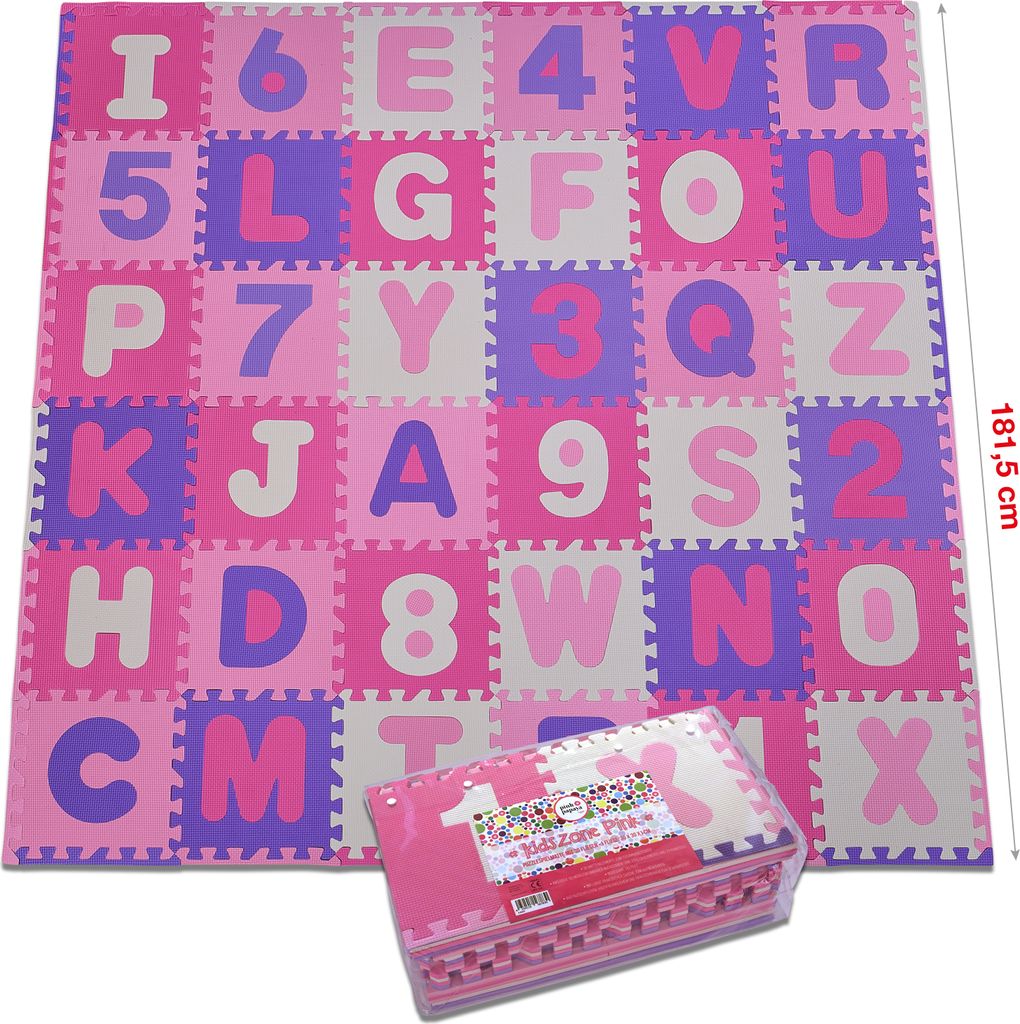 Pink Papaya Puzzlematte "Kidszone" - Pink - 86 Teile + Rand Produktbild 