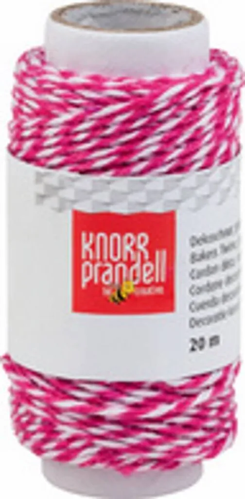 Cordon de boulanger rose 20 m robuste et esthétique pour décoration