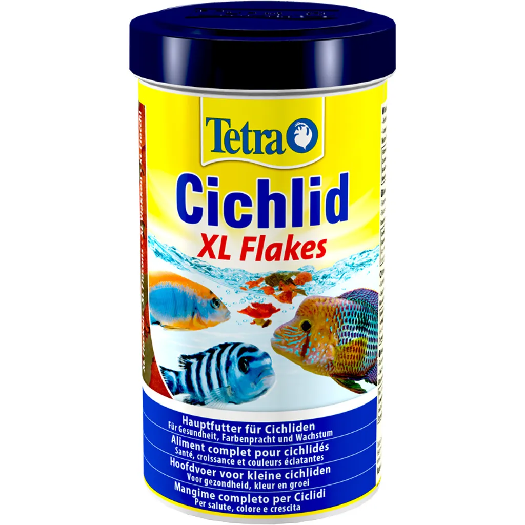 Tetra Cichlid XL Flakes 500 ml: Dieta Bilanciata con Formula BioActive
