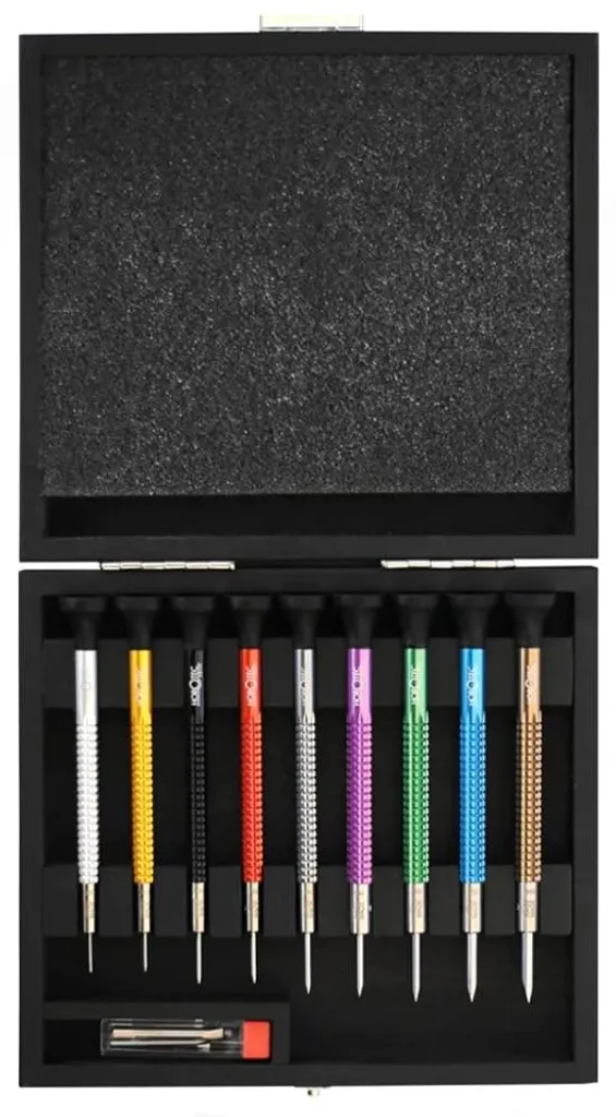 Tournevis Horotec MSA01 020 en Aluminium avec 9 Mèches Interchangeables