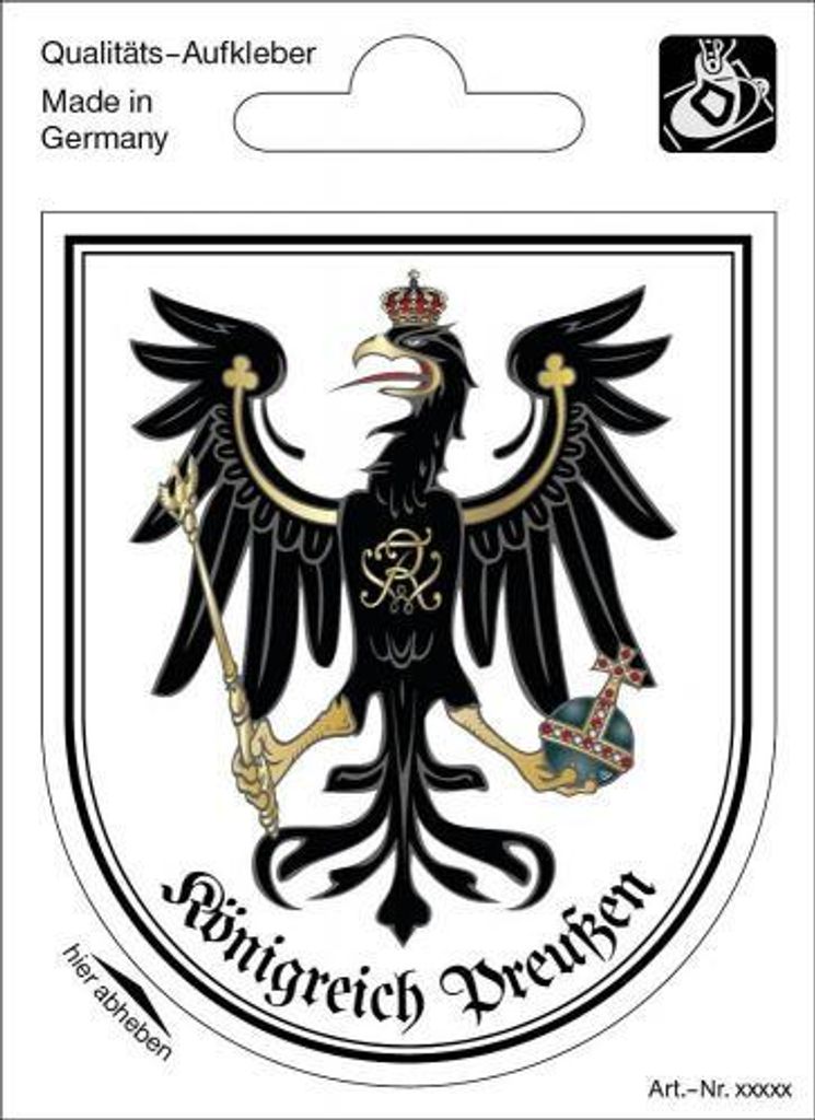 Wappenaufkleber Königreich Preußen - 301645-2 - Gr. ca. 6,5 Produktbild 