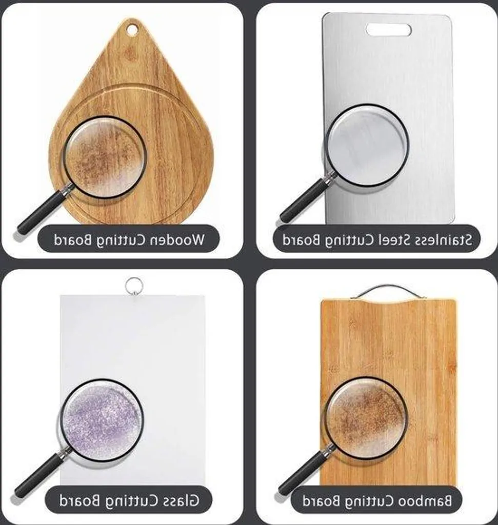 Planche à découper antibactérienne en inox durable et sans plastique
