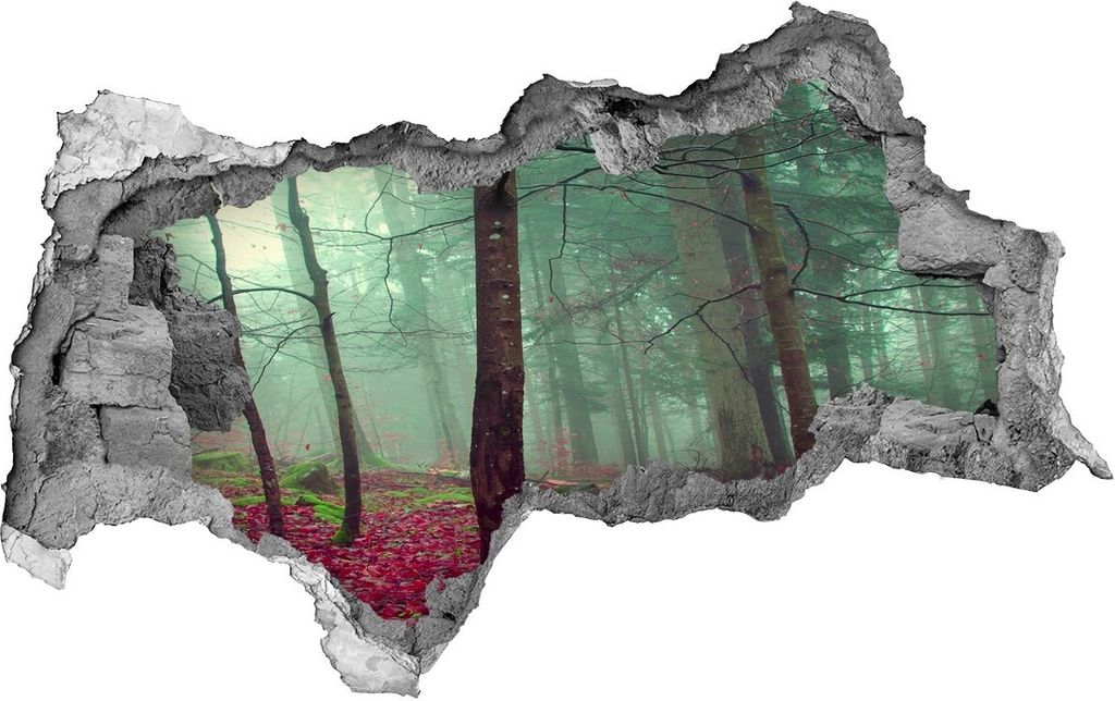 Selbstklebender Loch-3D-Aufkleber 95x73 cm Herbstblätter