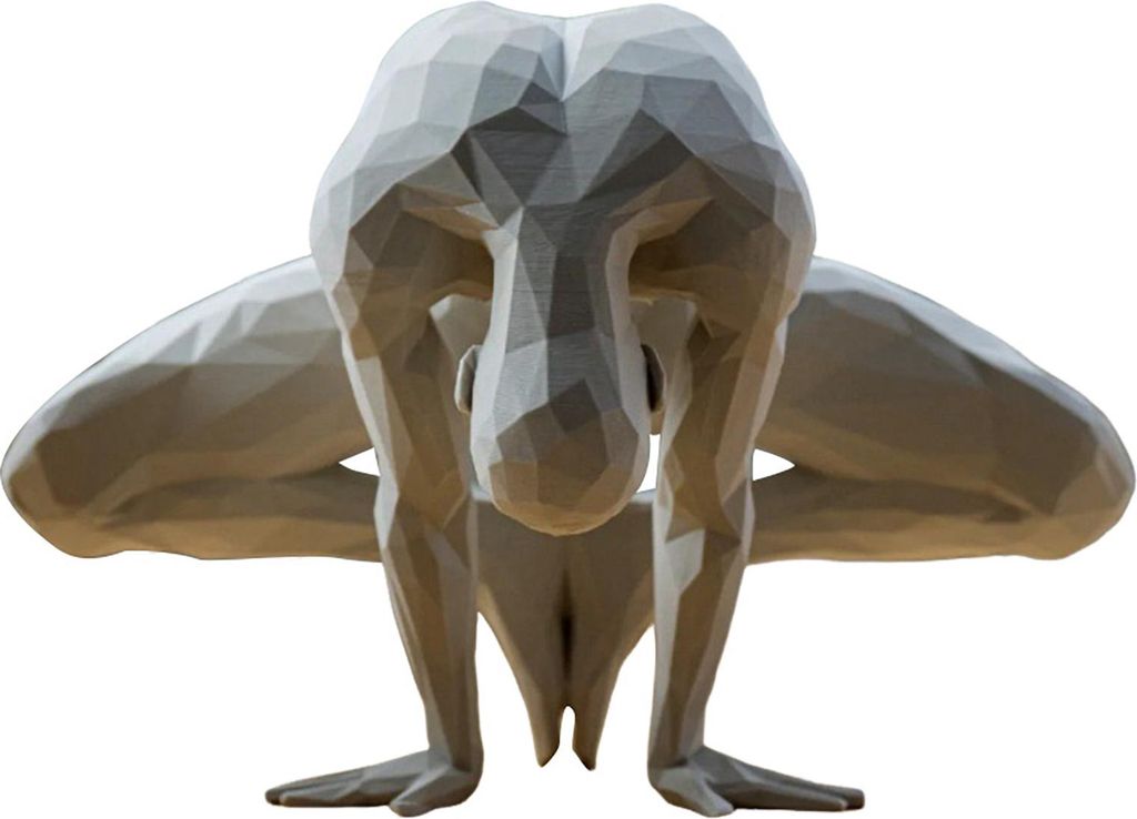 Yoga-Mann-Figur, abstrakte Padmasana-Yogis-Statue, Desktop-Skulptur für meditierenden Mann für Wohnzimmer, Yoga-Raum-Dekor