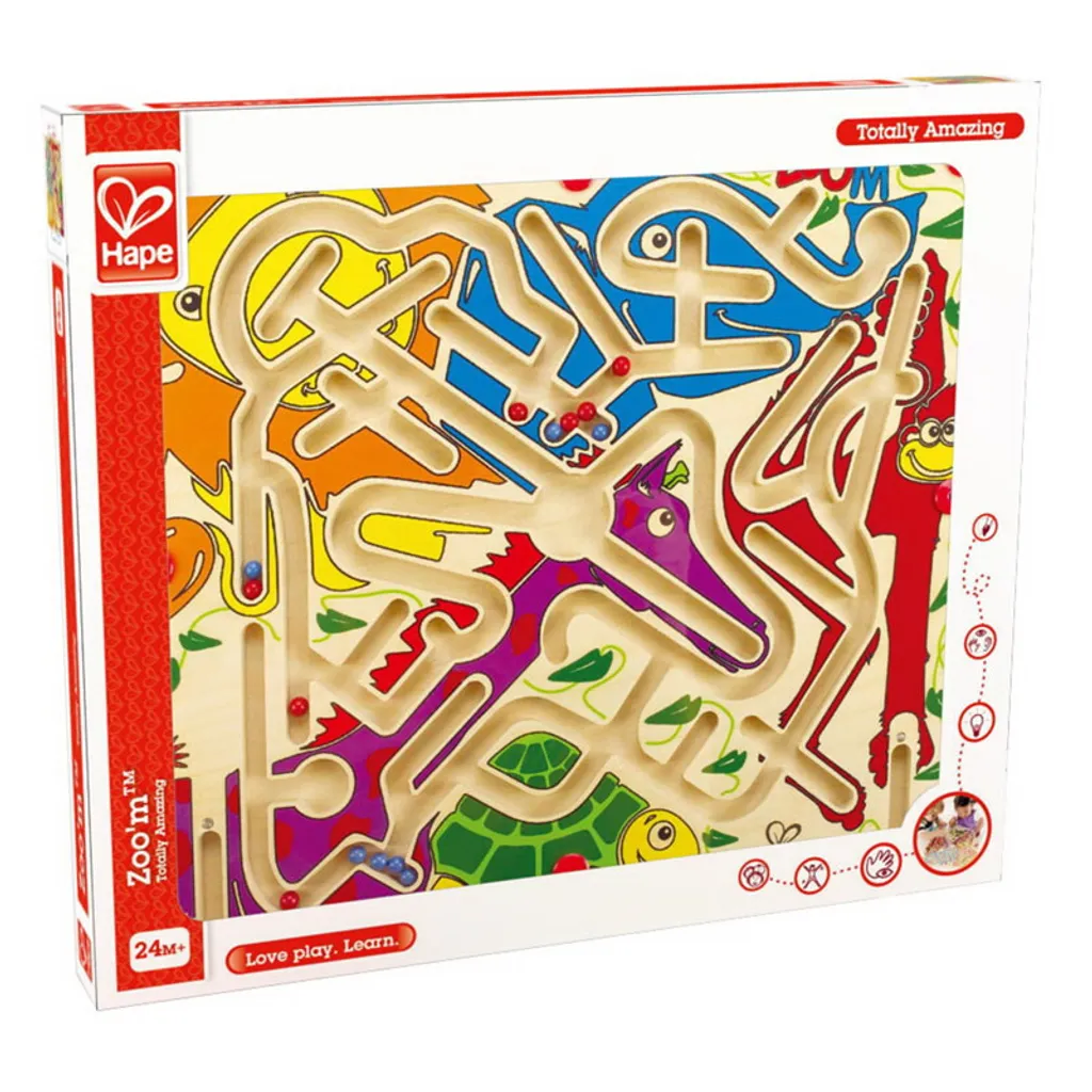 Labyrinthe Magnétique en Bois Enfant Jeu de Motricité Hape E1706
