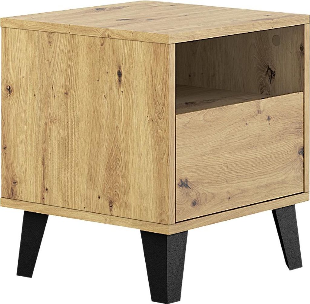 Kondela Nachttisch Bogan New 1S - Eiche Artisan