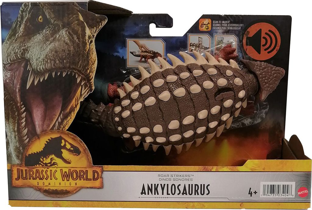 Jurassic World Roar Strikers Ankylosaurus Immagine del prodotto 