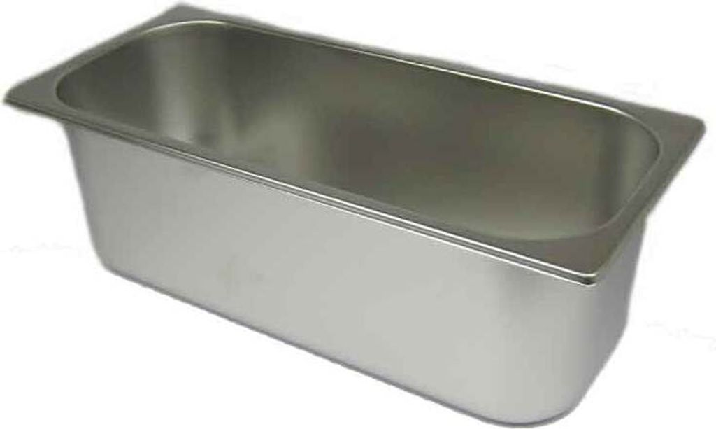 Eisbehälter Eistheke Eisvitrine Ice Cream Pan 360x165x120mm Edelstahl Eismaschine