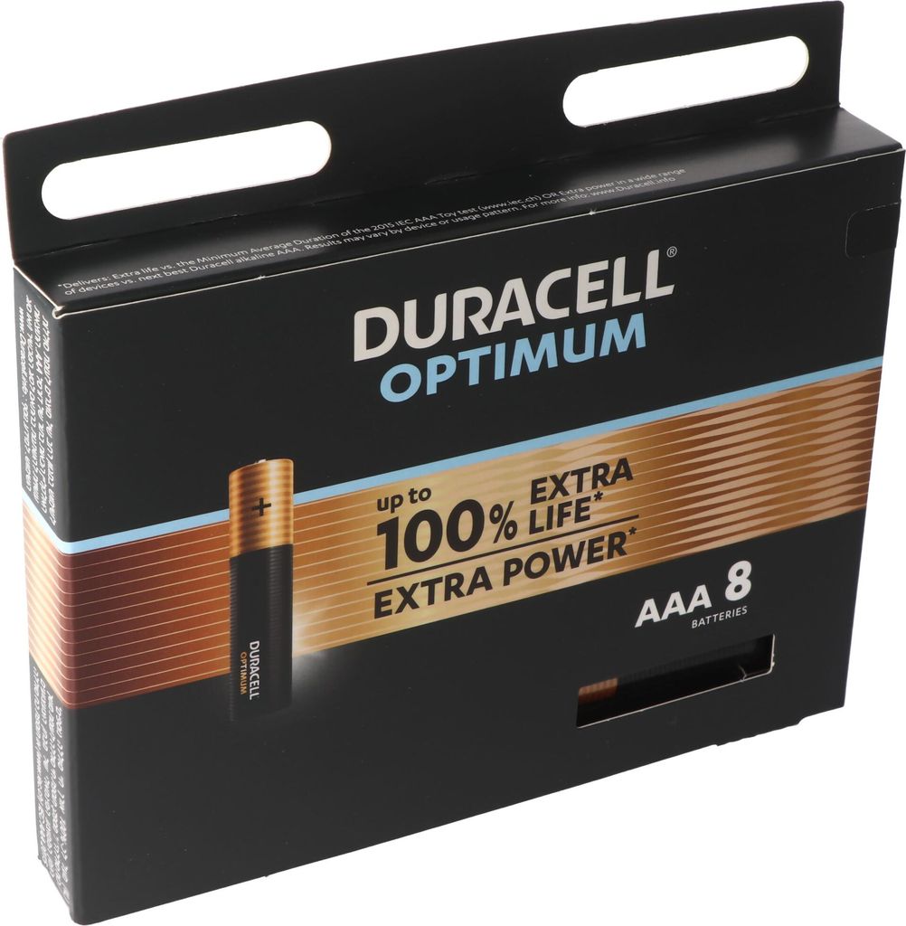 Duracell Optimum AAA Mignon Alkaline-Batterien, 1.5V LR03 Produktbild 