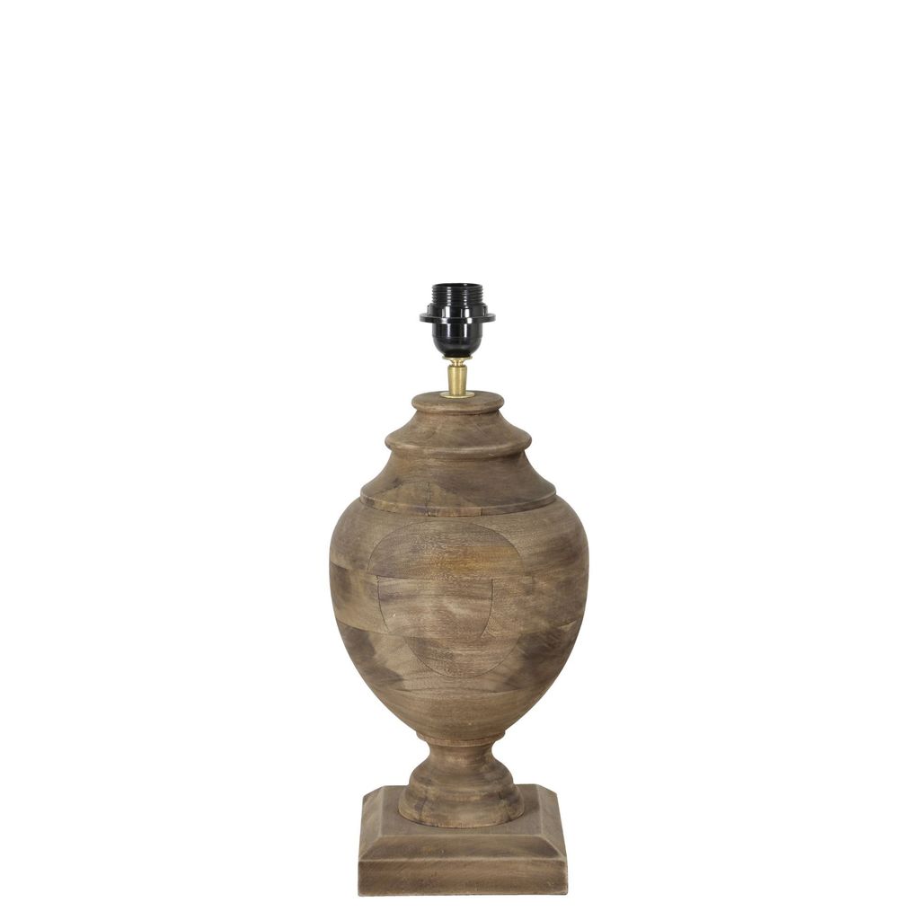 Light & Living Lampenfuss 20x20x38 cm MILAZZO holz weather Produktbild 