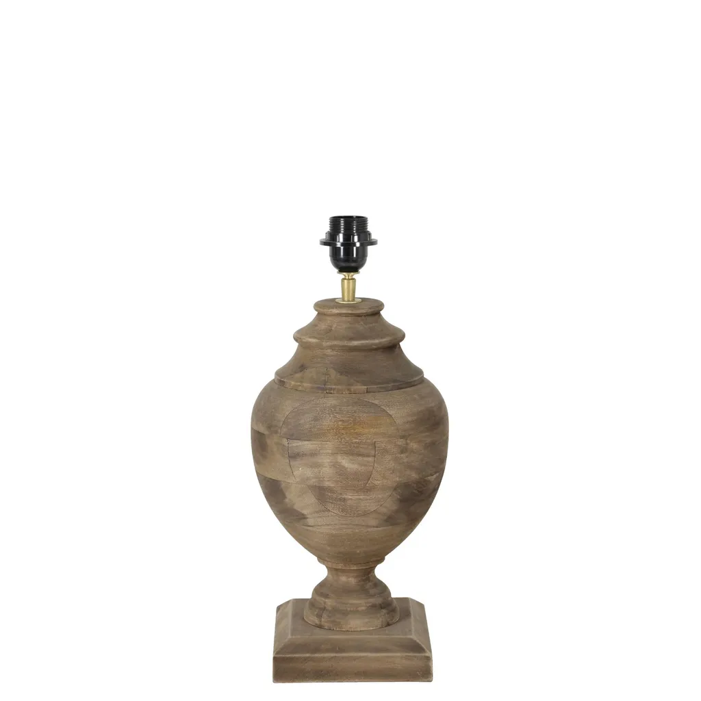 Pied de lampe Milazzo 20x20x38 cm Light & Living en bois weather barn