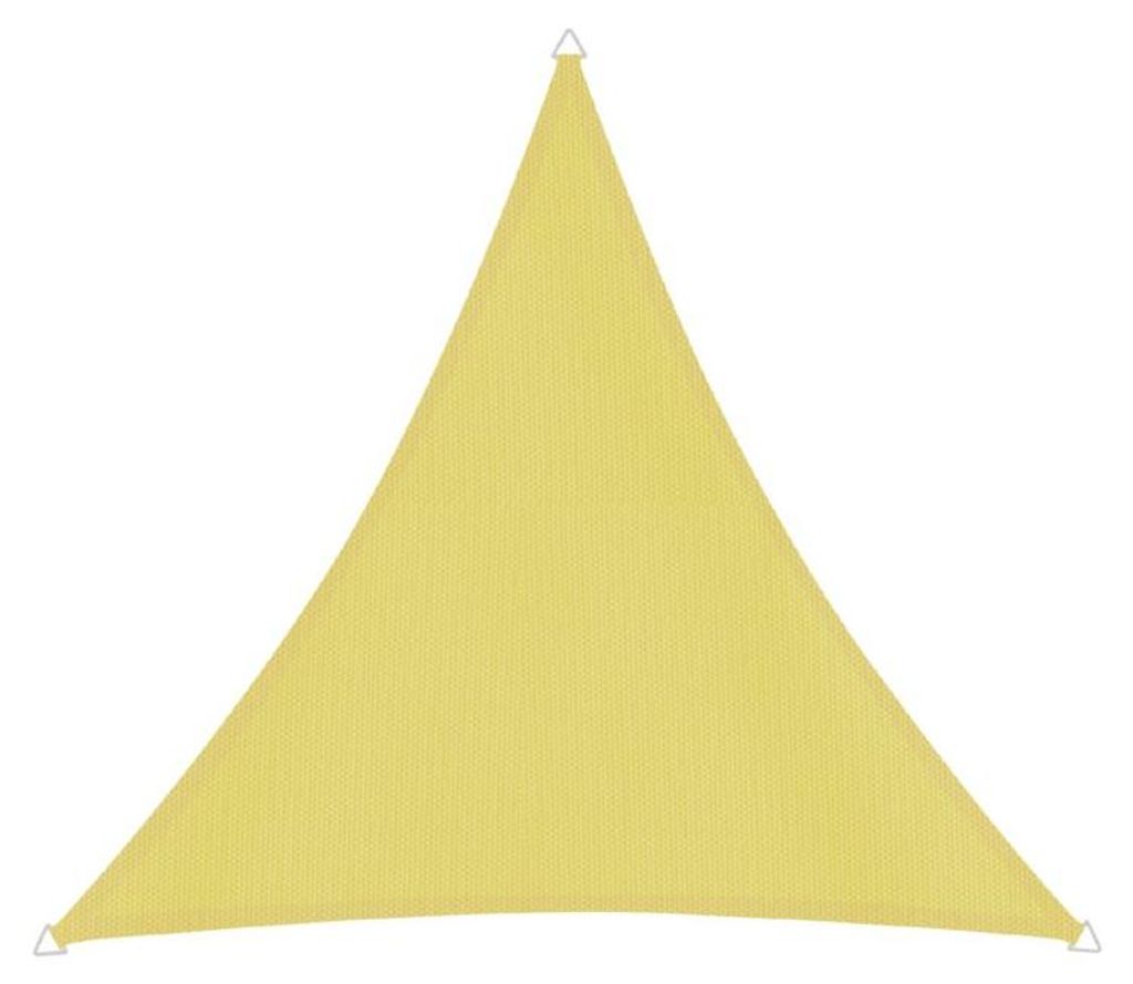 Sonnensegel Dreieck, 3x3x3m, gelb, wasserabweisend Produktbild 