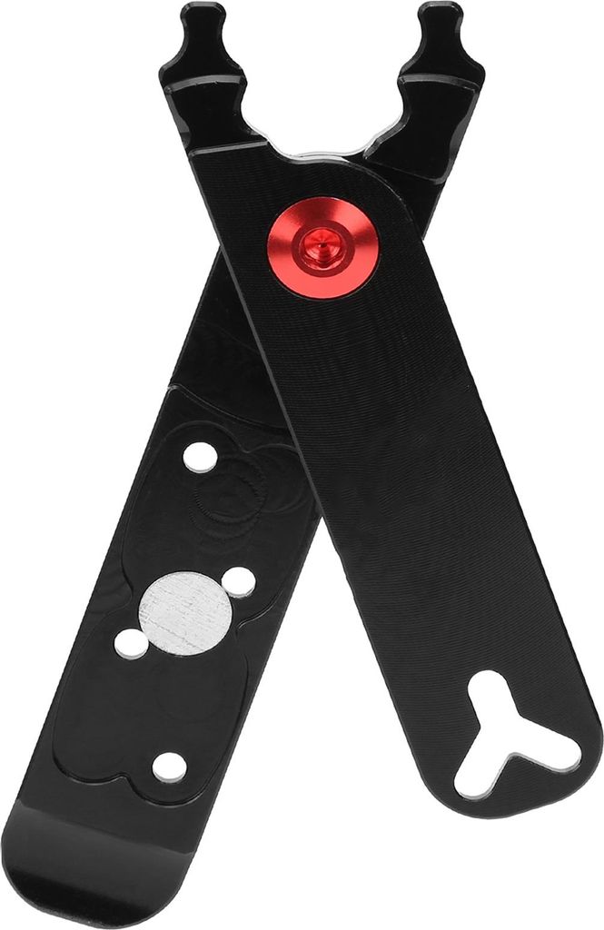 ZTTO Fahrradkettenzange, Master-Link-Zange, Ventilwerkzeug, Reifenheber, 4-in-1-Multifunktionswerkzeug, Schwarz
