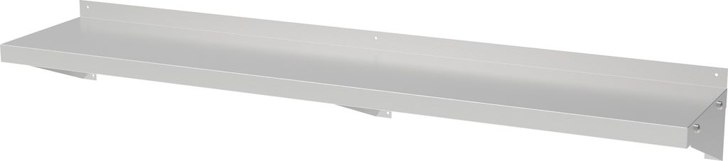 CHEFGASTRO 300 RFS Edelstahl Wandbord 1400 inkl. Konsolen HxBxT 19x140x30cm