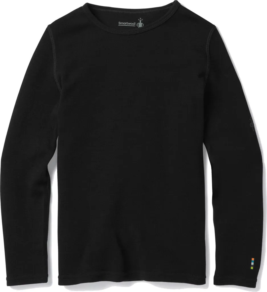 Smartwool Merino 250 Baselayer Crew Noir pour Enfant Taille M 9-10 Ans