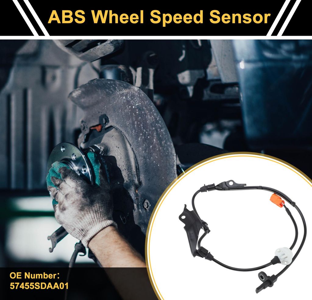 ABS-Radsensor ABS-Sensor Antiblockiersystem-Sensor Nr.57455SDAA01 für Honda Accord 2003-2005 1 Stück Vorne Links
