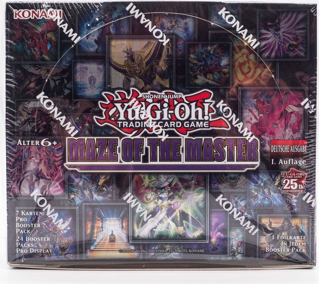 A product box for a Yu-Gi-Oh! trading card game.
