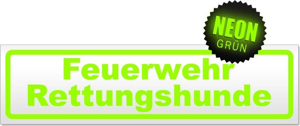 Feuerwehr Rettungshunde Magnetschild Schild magnetisch