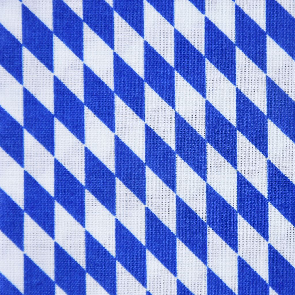 Baumwollstoff Meterware Bayernraute Bayrisch Raute blau Produktbild 