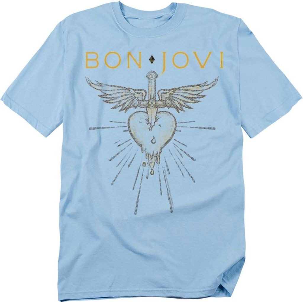 Bon Jovi - "Greatest Hits" T-Shirt für Herren/Damen Uni TV20702 (S) (Hellblau)