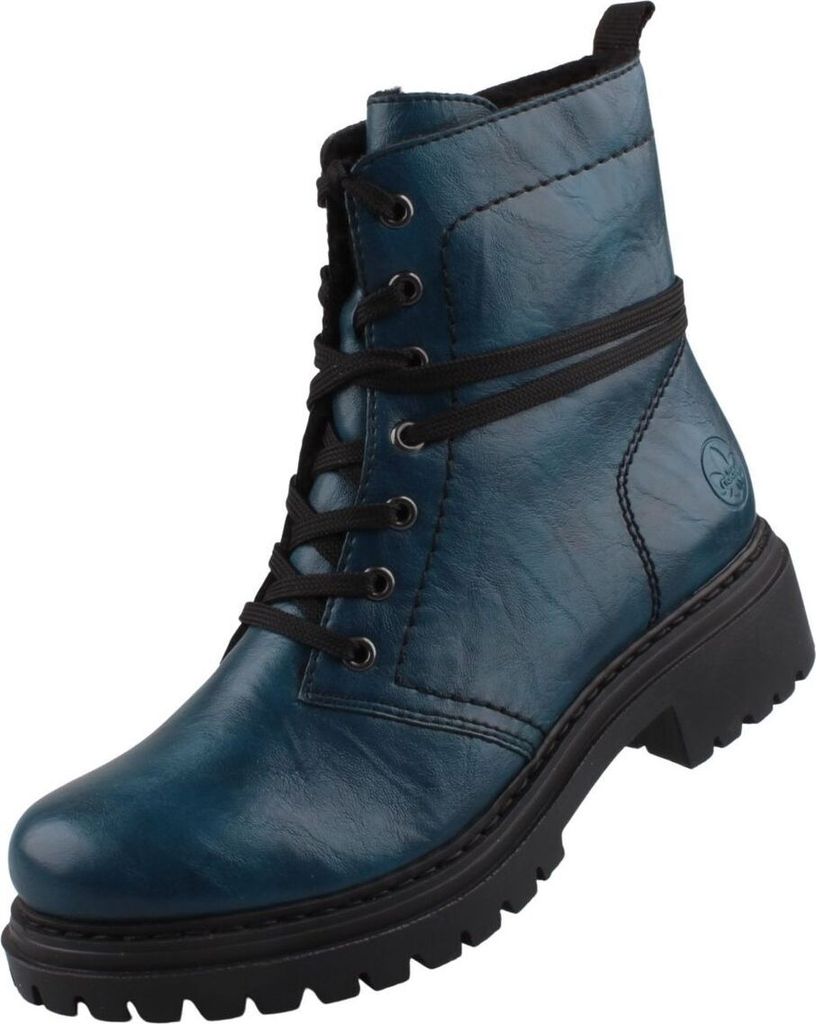 Rieker Veterschoenen Hoog Veterschoenen Hoog - Petrol - Maat 36
