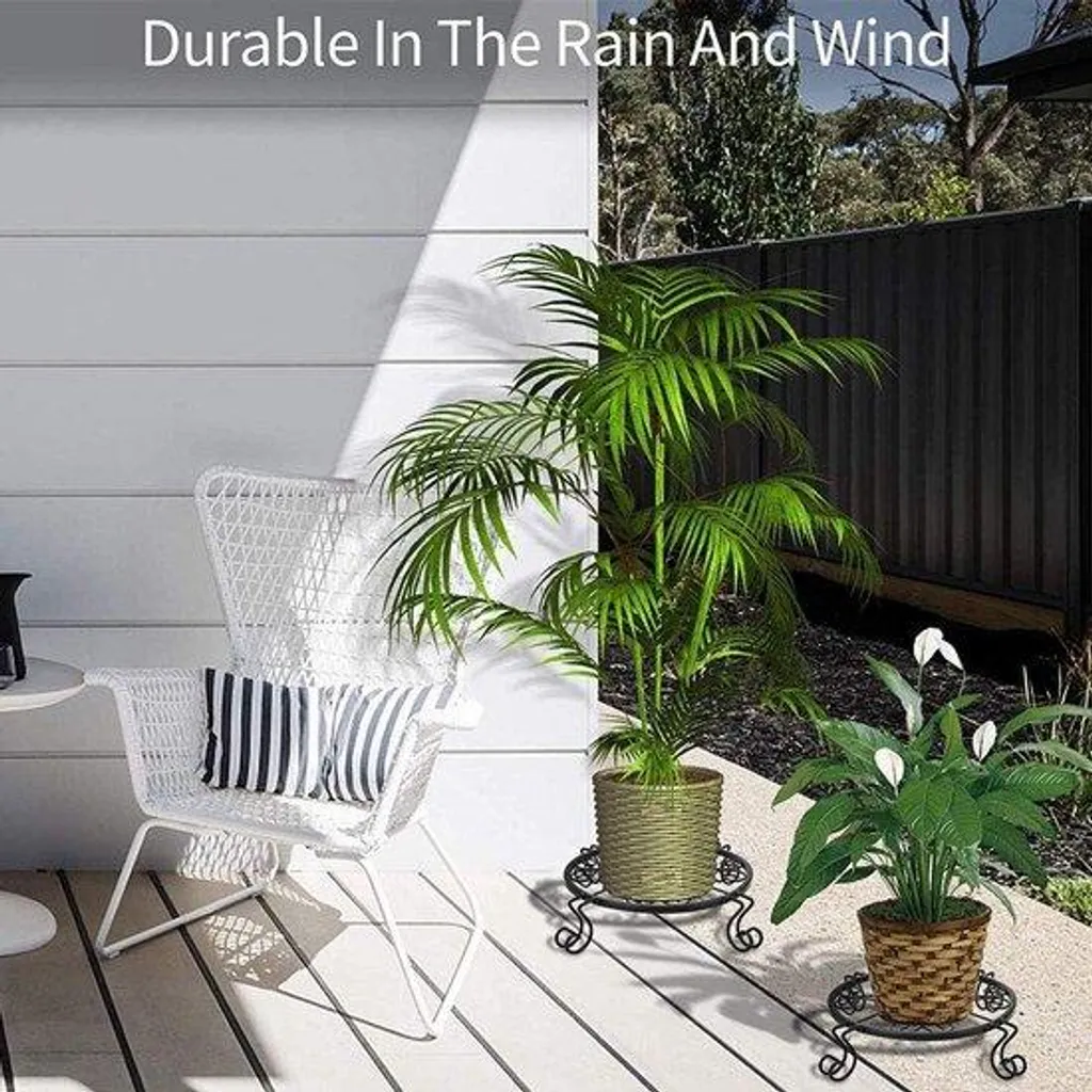 Panneau de jardin floral résistant aux intempéries - Fer noir robuste