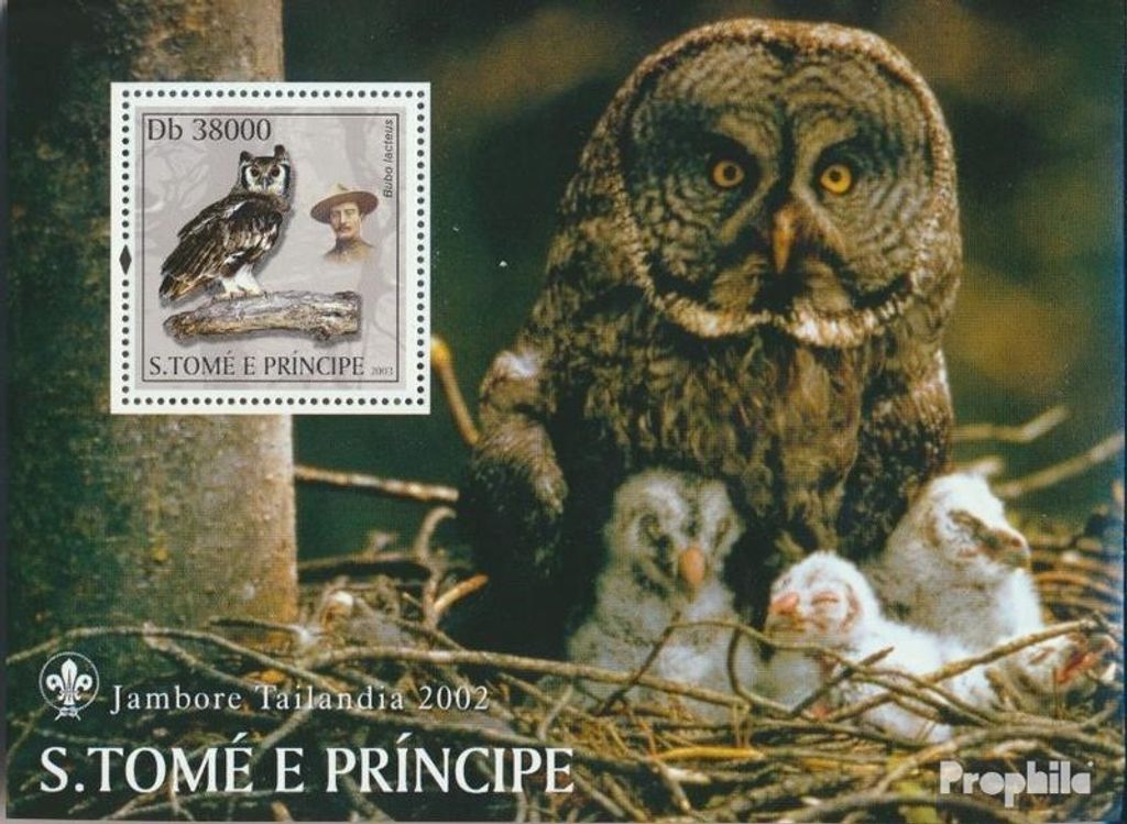 Briefmarken Sao Tome e Principe 2003 Mi Block430 (kompl.Ausg.) postfrisch Pilze, Blumen, Insekten, Vögel