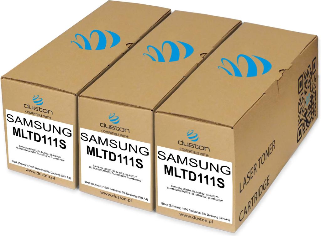 3x MLTD111S, MLT-D111S Toner Druckertoner Patrone Schwarz kompatibel mit Samsung Xpress SL-M2020 M2020W M2022 M2022W M2070 M2070F M2070FW m2070W