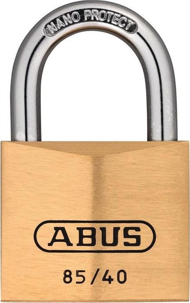 ABUS 806-308 Vorhangschloss 85/40 Lock-Tag, messingfarben