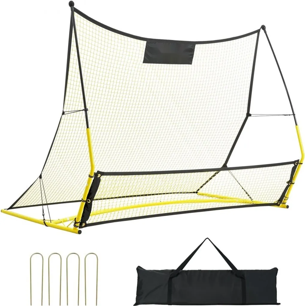 Football Rebounder Jaune - Paroi Rebondissante 25,4 x 25,4 mm en Fer