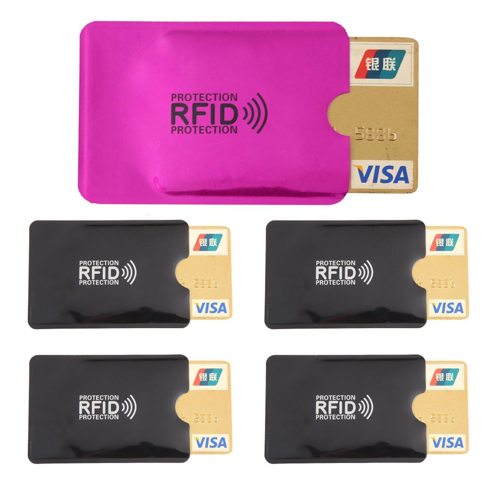 5x RFID Schutzhülle Blocker NFC Datenschutz Abschirmung EC Produktbild 